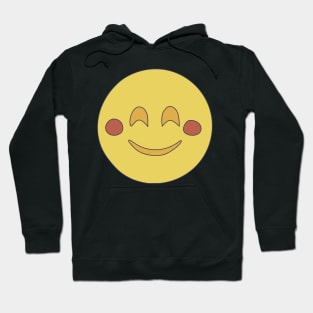 Smiling Eyes Emoticon - Positive Joy - Happiness Hoodie